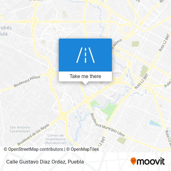 Calle Gustavo Díaz Ordaz map