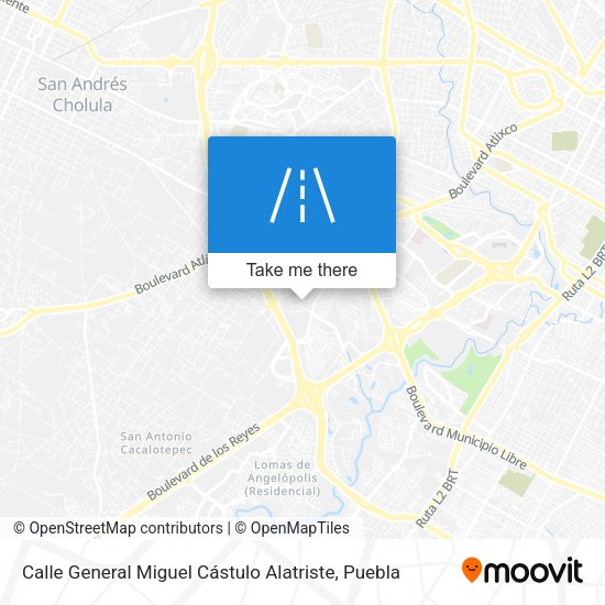 Mapa de Calle General Miguel Cástulo Alatriste
