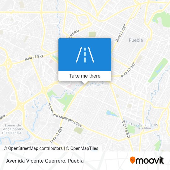 Avenida Vicente Guerrero map
