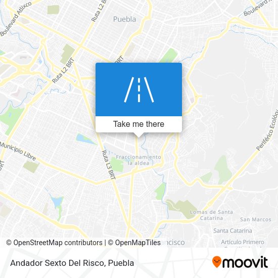 Andador Sexto Del Risco map
