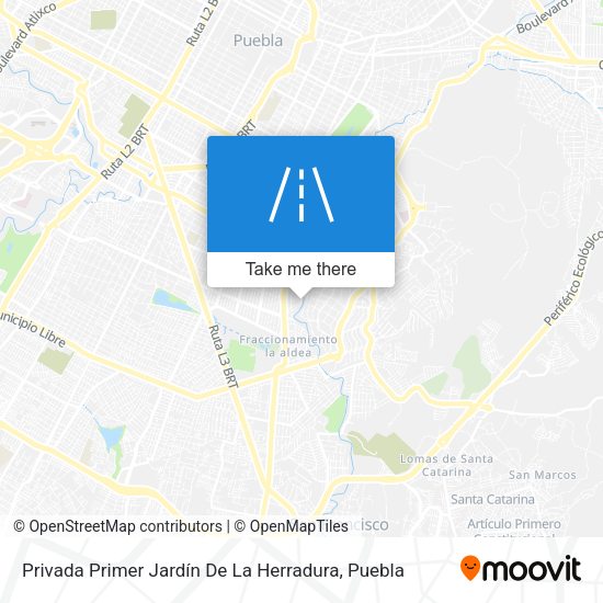 Privada Primer Jardín De La Herradura map