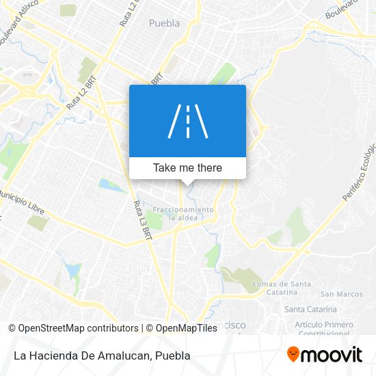 La Hacienda De Amalucan map