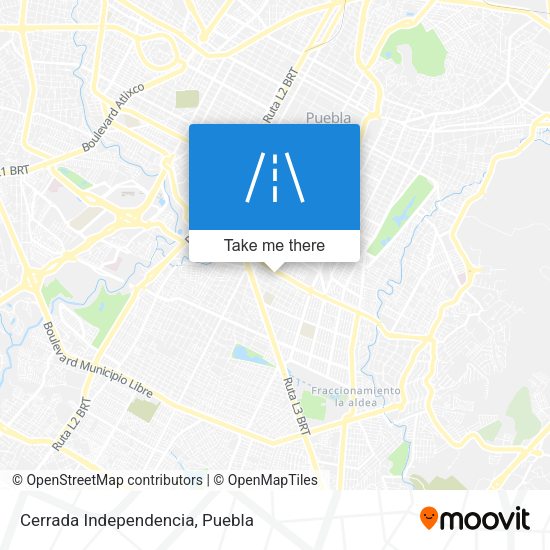 Mapa de Cerrada Independencia