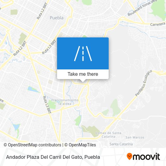 Mapa de Andador Plaza Del Carril Del Gato