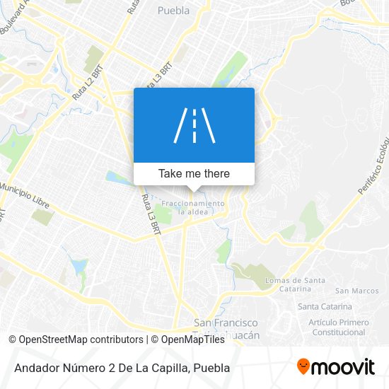 Andador Número 2 De La Capilla map