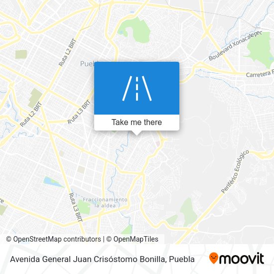 Mapa de Avenida General Juan Crisóstomo Bonilla