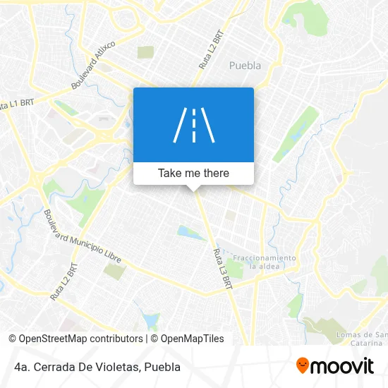 4a. Cerrada De Violetas map