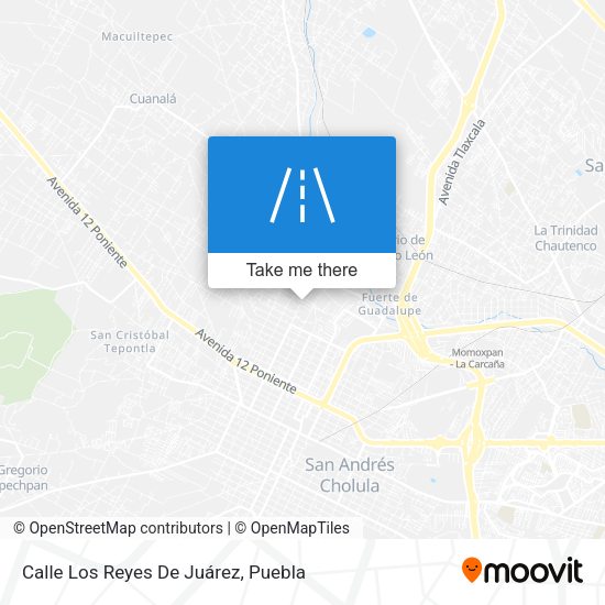 Mapa de Calle Los Reyes De Juárez