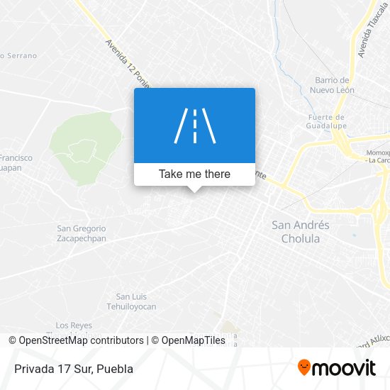 Mapa de Privada 17 Sur
