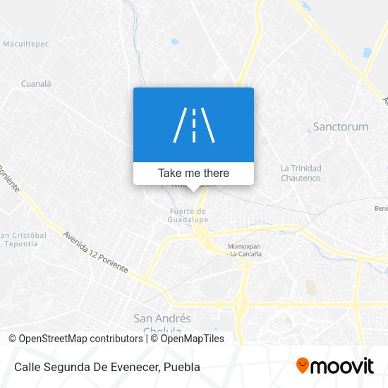 Calle Segunda De Evenecer map