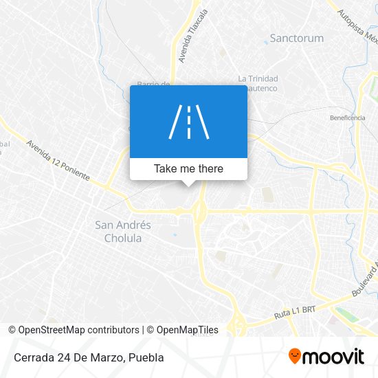 Mapa de Cerrada 24 De Marzo