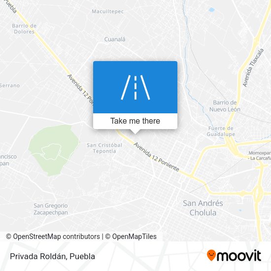 Mapa de Privada Roldán