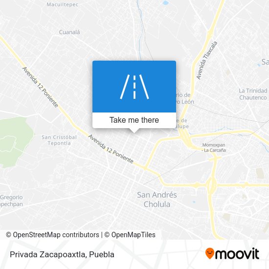 Mapa de Privada Zacapoaxtla