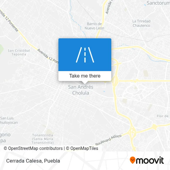 Cerrada Calesa map