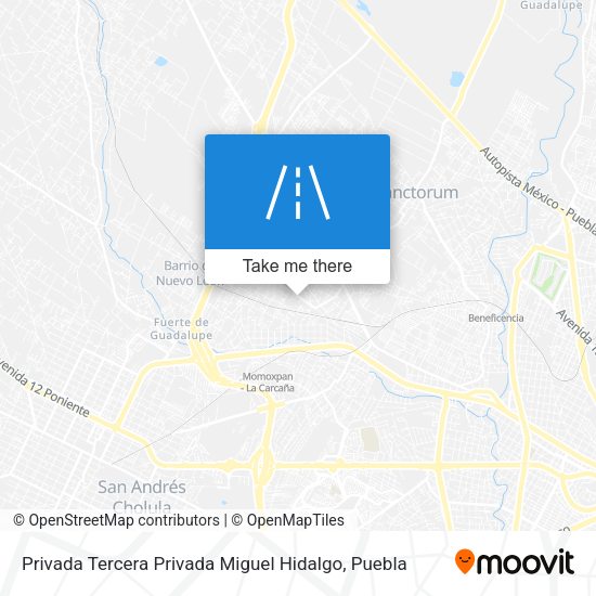 Privada Tercera Privada Miguel Hidalgo map