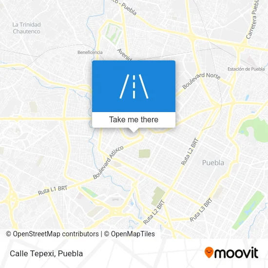 Calle Tepexi map