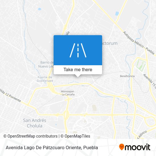Avenida Lago De Pátzcuaro Oriente map