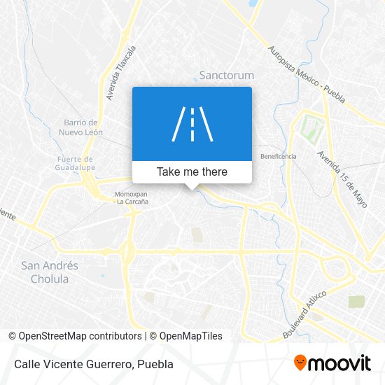 Mapa de Calle Vicente Guerrero