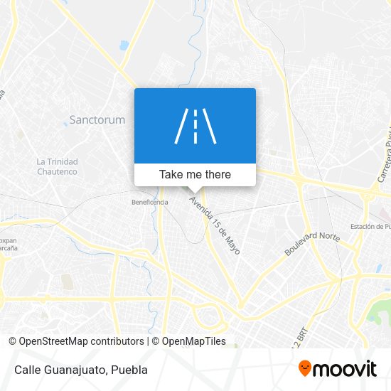 Mapa de Calle Guanajuato