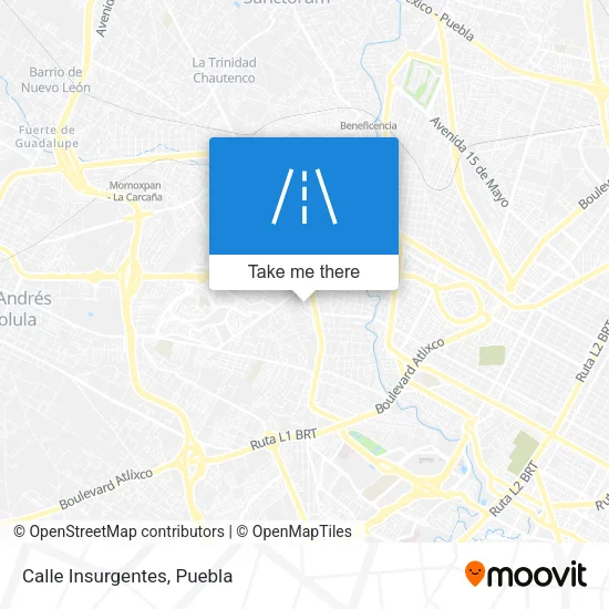 Calle Insurgentes map