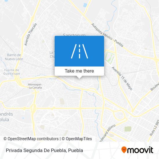 Privada Segunda De Puebla map