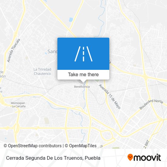 Cerrada Segunda De Los Truenos map