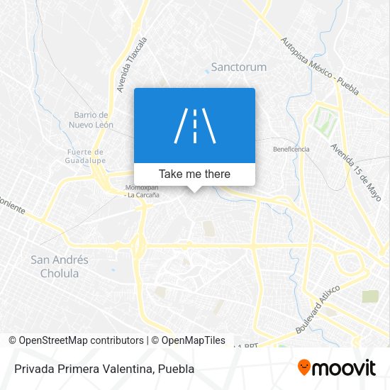 Mapa de Privada Primera Valentina