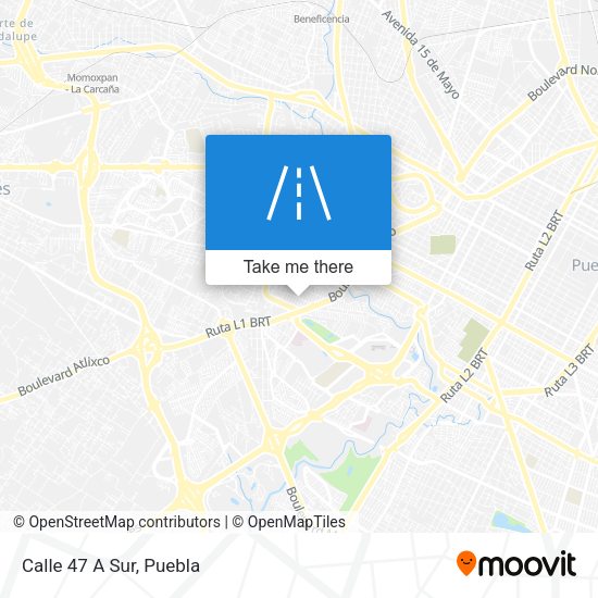 Mapa de Calle 47 A Sur