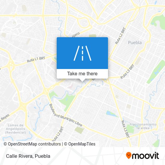 Mapa de Calle Rivera
