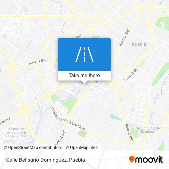 Calle Belisario Domínguez map