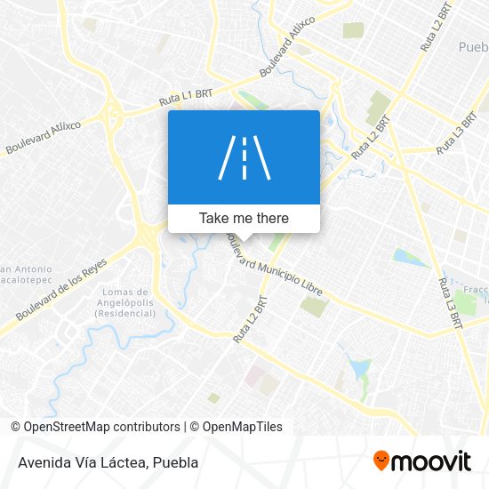 Mapa de Avenida Vía Láctea