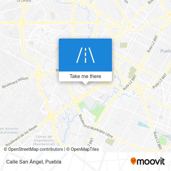 Mapa de Calle San Ángel