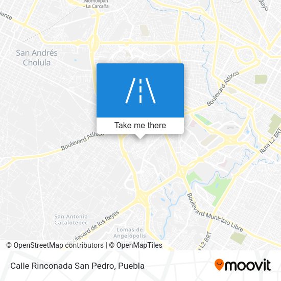 Mapa de Calle Rinconada San Pedro