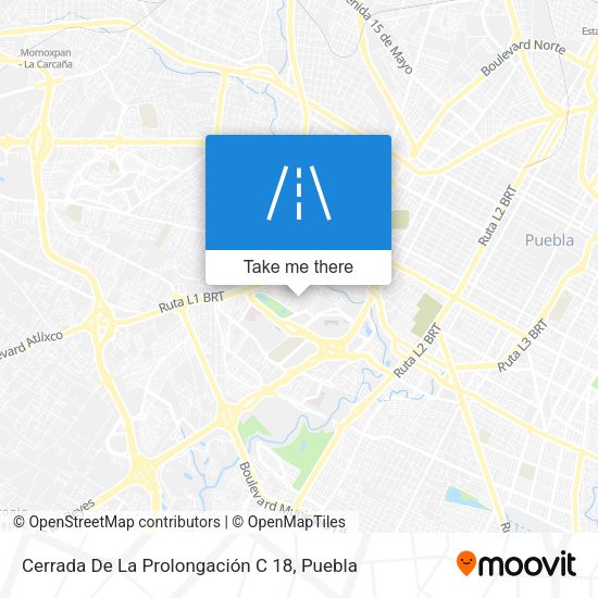 Cerrada De La Prolongación C 18 map