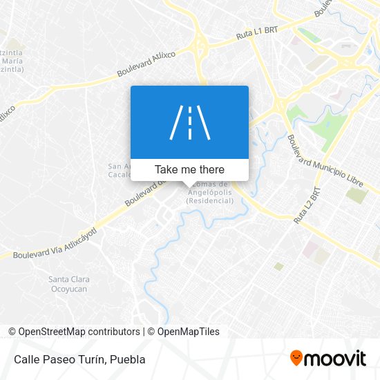 Calle Paseo Turín map