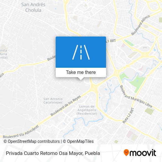 Privada Cuarto Retorno Osa Mayor map