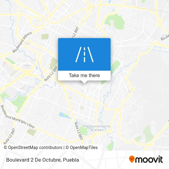 Boulevard 2 De Octubre map