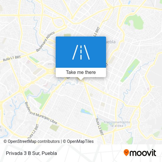 Mapa de Privada 3 B Sur