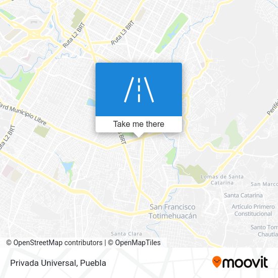 Mapa de Privada Universal