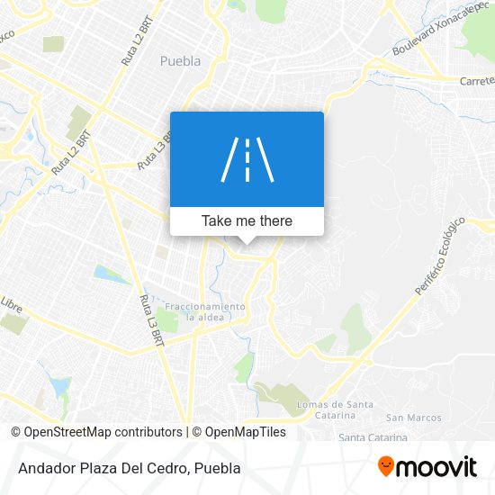 Andador Plaza Del Cedro map