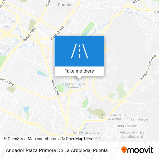 Andador Plaza Primera De La Arboleda map
