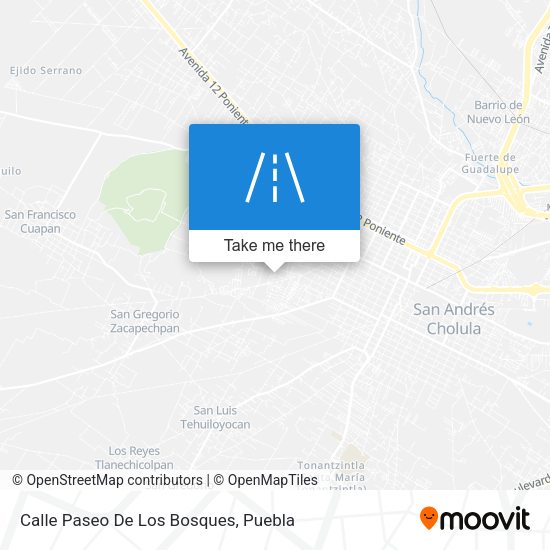 Calle Paseo De Los Bosques map
