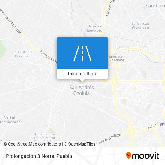 Mapa de Prolongación 3 Norte