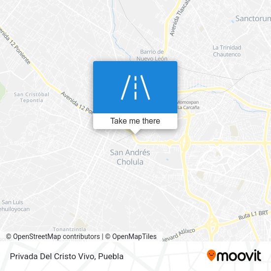 Mapa de Privada Del Cristo Vivo