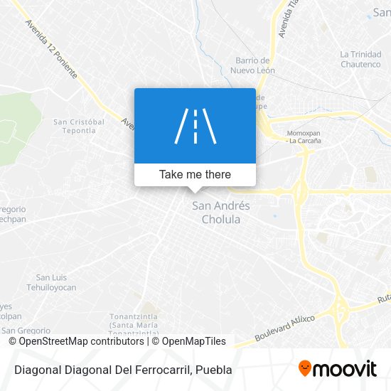 Mapa de Diagonal Diagonal Del Ferrocarril