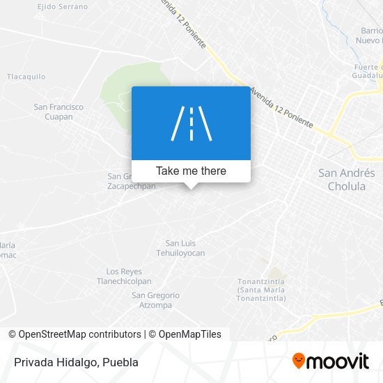 Mapa de Privada Hidalgo