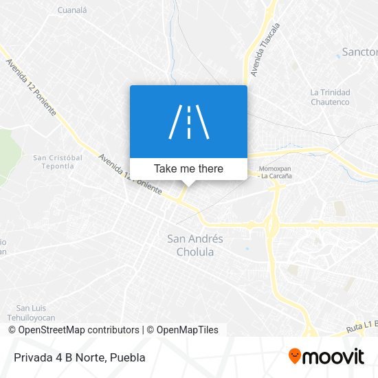Mapa de Privada 4 B Norte