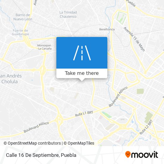 Mapa de Calle 16 De Septiembre