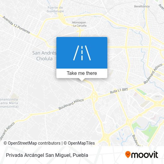 Mapa de Privada Arcángel San Miguel
