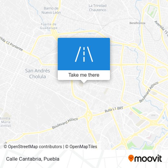 Mapa de Calle Cantabria